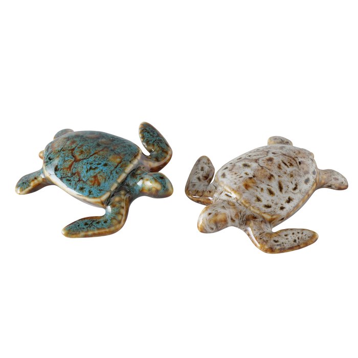 Porzellan Schildkröte 8 cm, verschiedene Farben