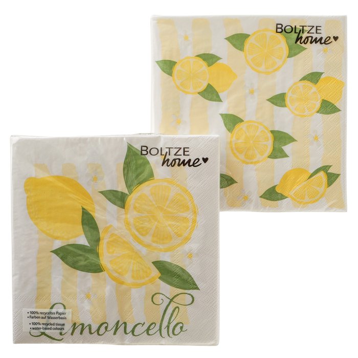 Servietten LIMONCELLO Zitronen 20 Stk.