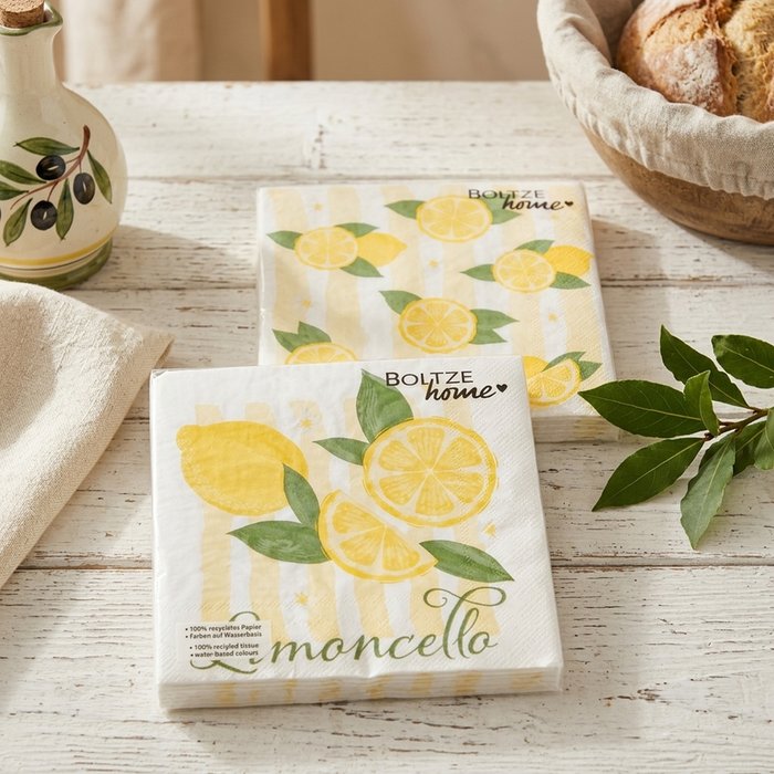 Servietten LIMONCELLO Zitronen 20 Stk.