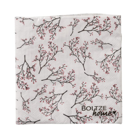 Servietten BERRY Ilex Zweig 20 Stück, verschiedene Ausführungen