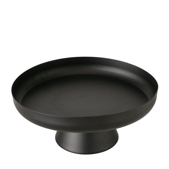 Metall Tablett CREDO 35 cm mit Fuß schwarz