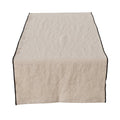 ﻿Tischläufer JANEA beige / schwarz