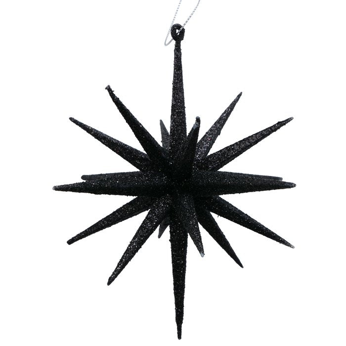 Weihnachtsanhänger TOVE, schwarz Glitzer