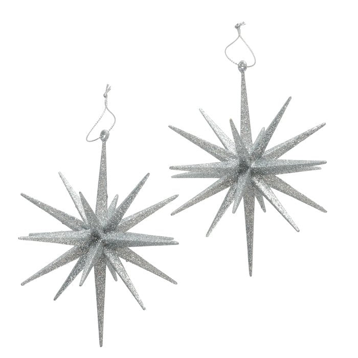 Weihnachtsanhänger TOVE, silber Glitzer
