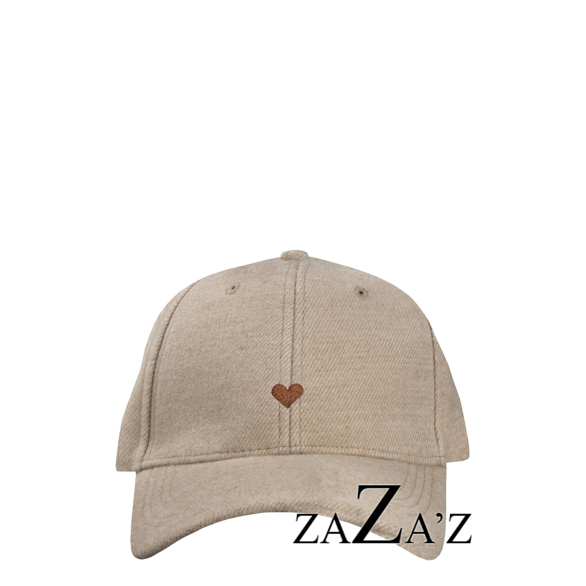 Cap HEART Fleeceoptik taupe