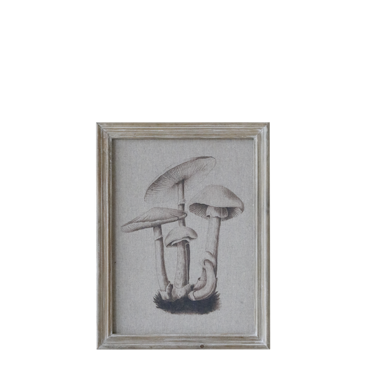 Chic Antique Bild mit Rahmen PILZE Steinpilz
