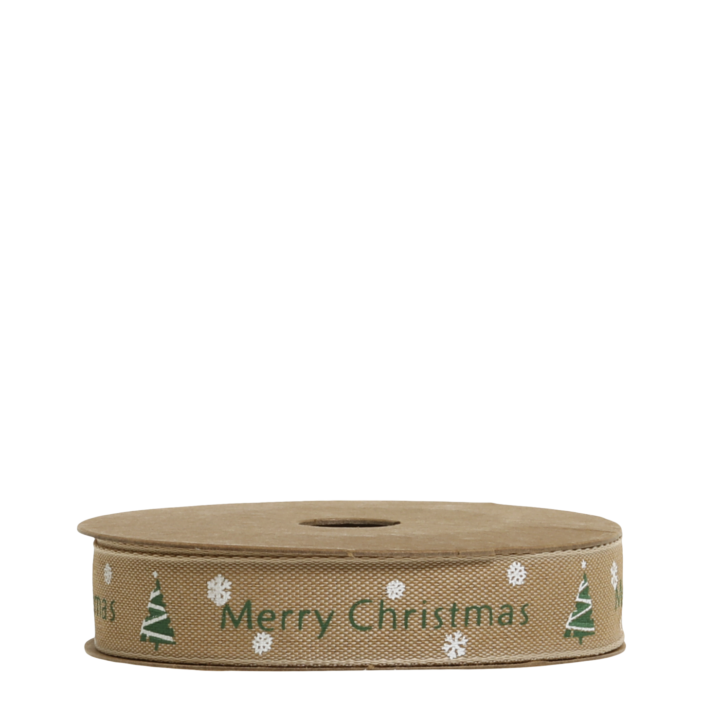 Chic Antique Geschenkband MERRY CHRISTMAS latte/grün
