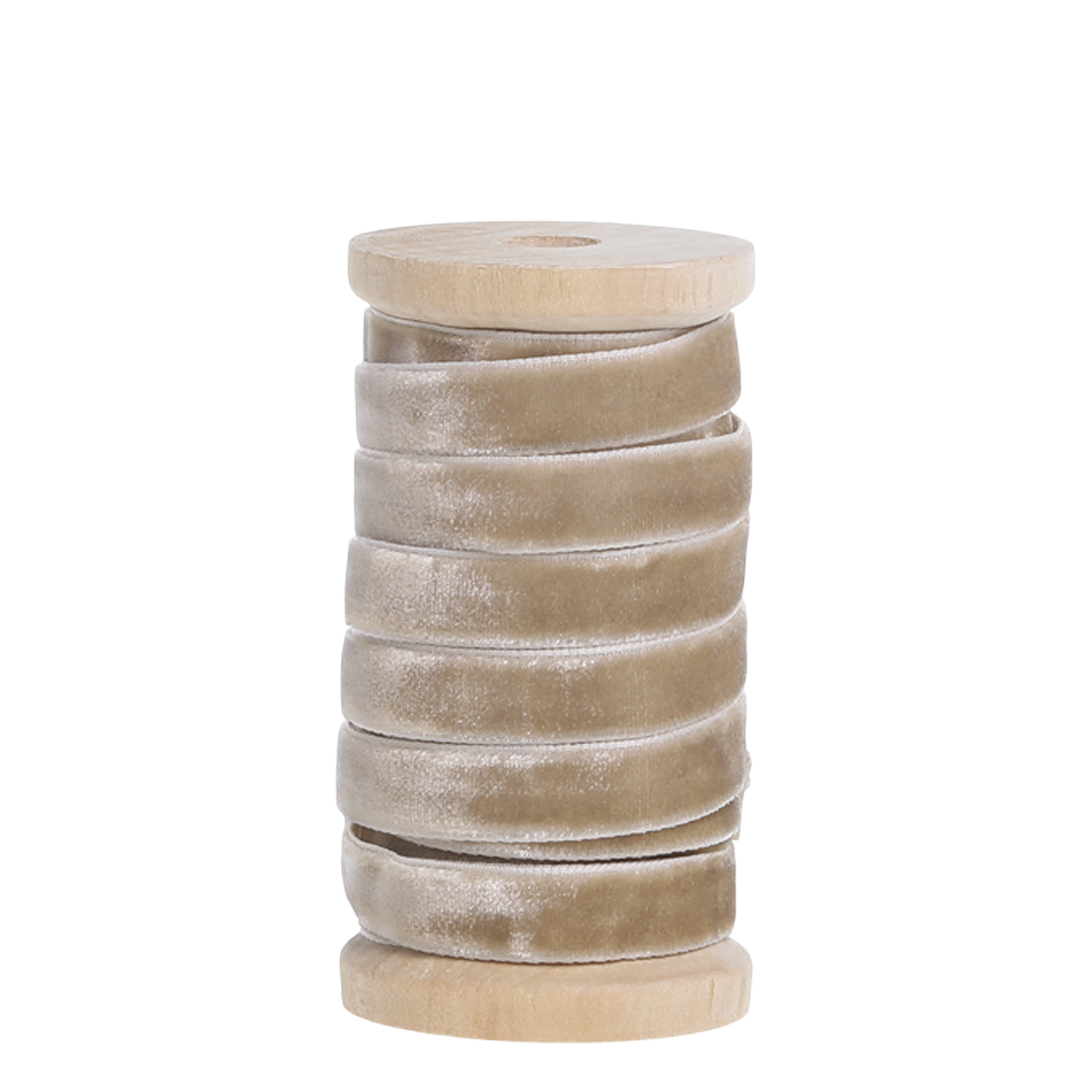 Chic Antique Geschenkband Samt creme 5 m