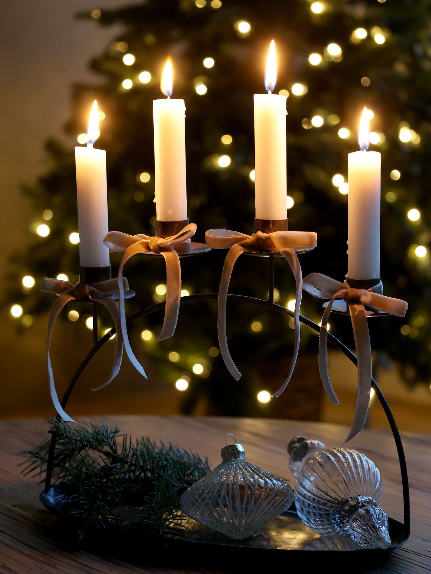 Chic Antique Geschenkband Samt creme 5 m