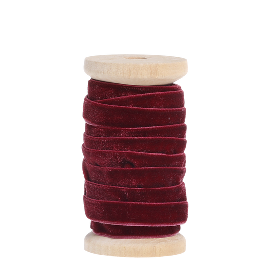Chic Antique Geschenkband Samt rot 5 m