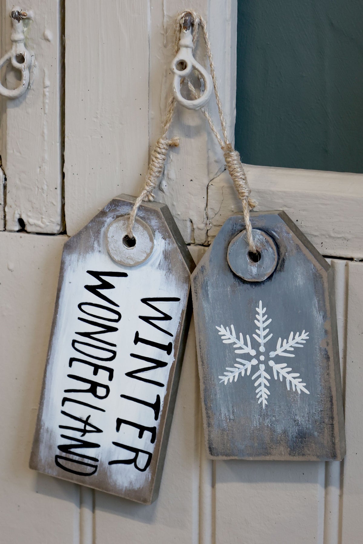Chic Antique Vintage Winter Schilder, verschiedene Ausführungen