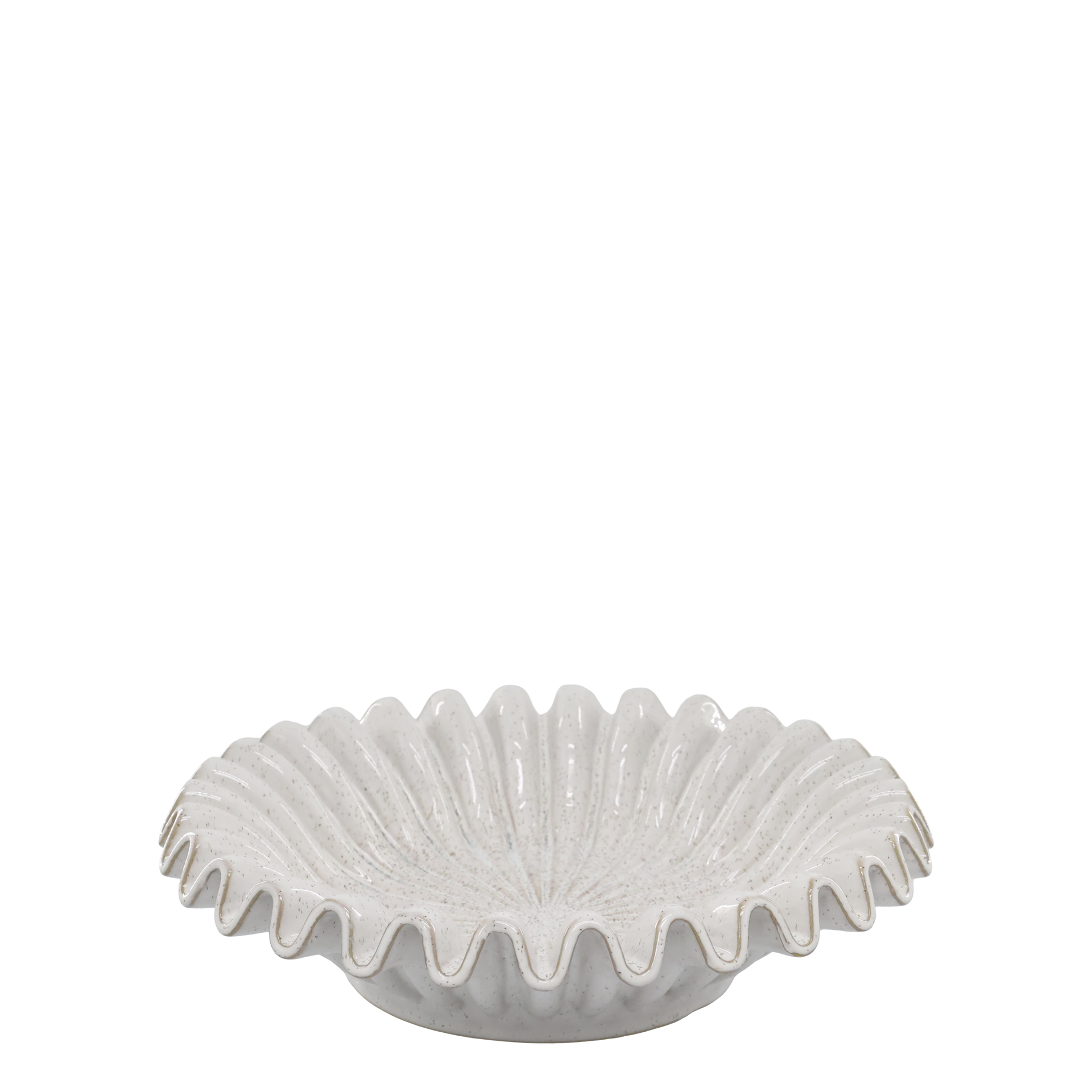 Chic Antique Schale mit Wellenrand 35 cm