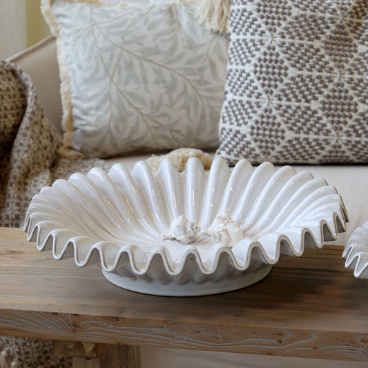 Chic Antique Schale mit Wellenrand 44 cm