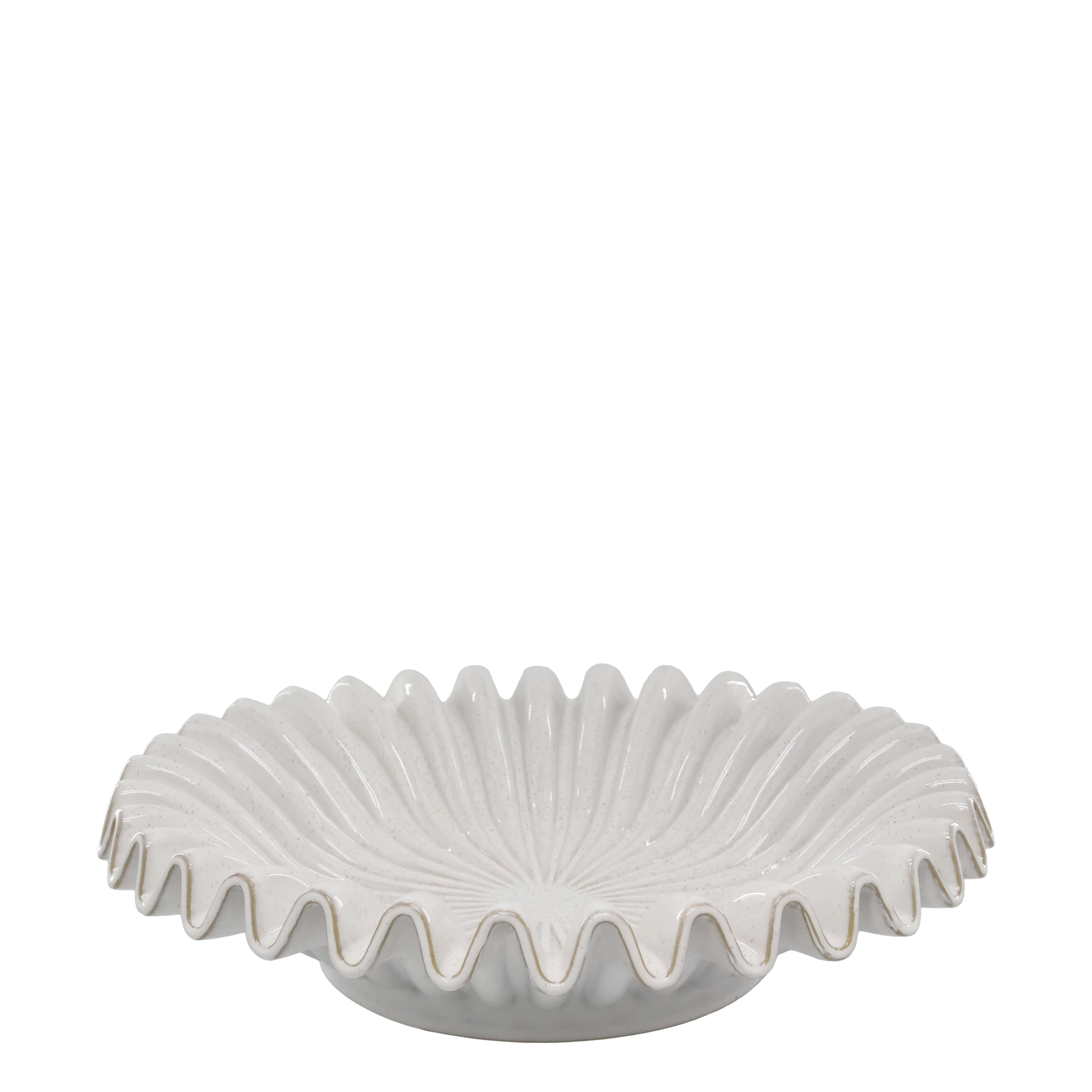Chic Antique Schale mit Wellenrand 44 cm