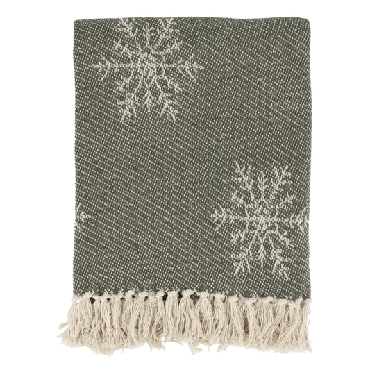 Chic Antique Decke EISKRISTALL grün/beige 150x130 cm