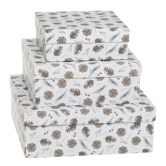 Chic Antique Geschenkbox Set ZAPFEN 3 tlg.