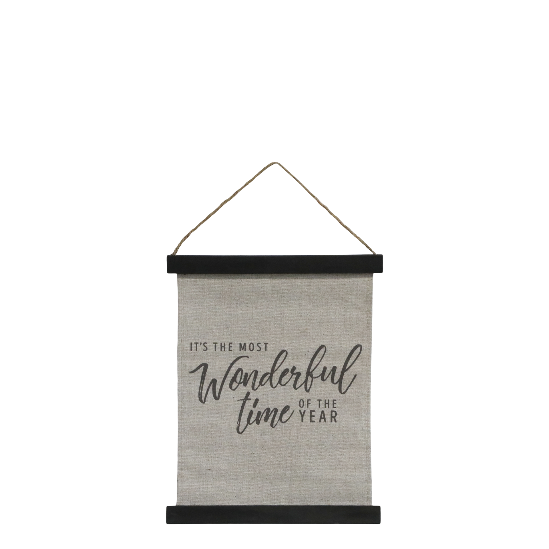 Chic Antique Bild mit schwarzem Rahmen "WONDERFUL TIME" A4