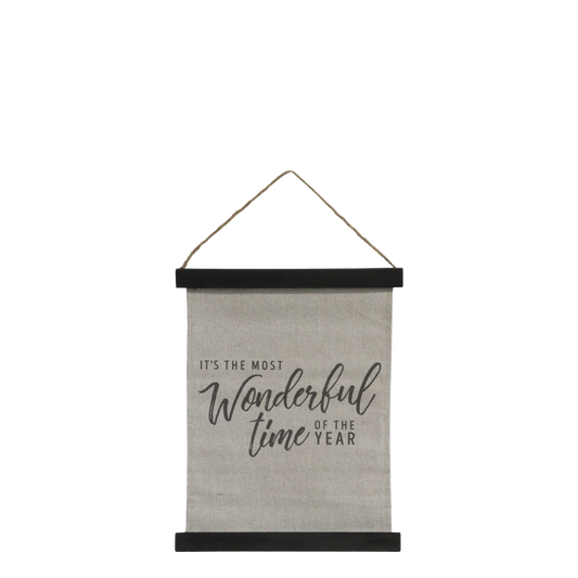 Chic Antique Bild mit schwarzem Rahmen "WONDERFUL TIME" A4