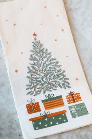 Chic Antique Servietten WEIHNACHTSBAUM MIT GESCHENKEN