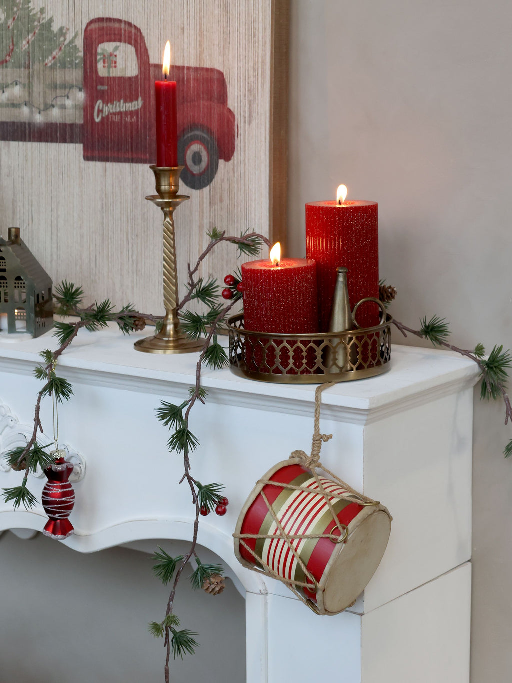 Chic Antique Ranke ZEDER mit Beeren 160 cm