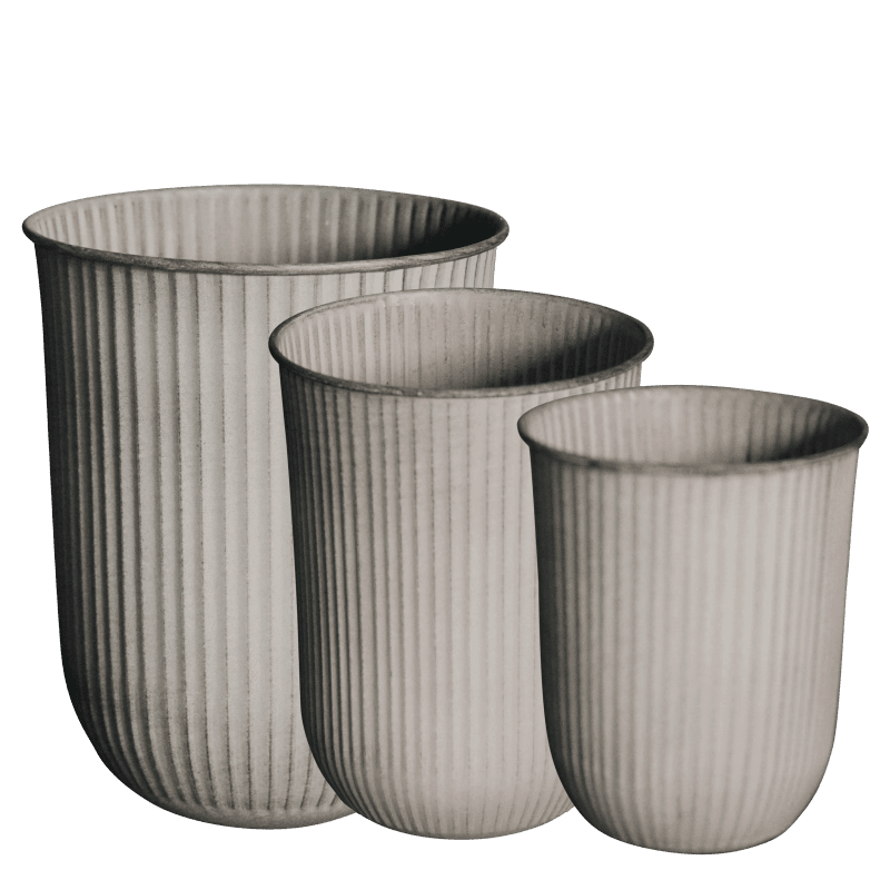DBKD Pflanzkübel OUT POT STRIPE beige, verschiedene Größen