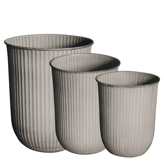 DBKD Pflanzkübel OUT POT STRIPE beige, verschiedene Größen