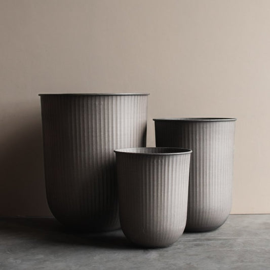 DBKD Pflanzkübel OUT POT STRIPE beige, verschiedene Größen