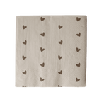DBKD Servietten HEART beige braun