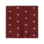 DBKD Servietten HEART dunkelrot