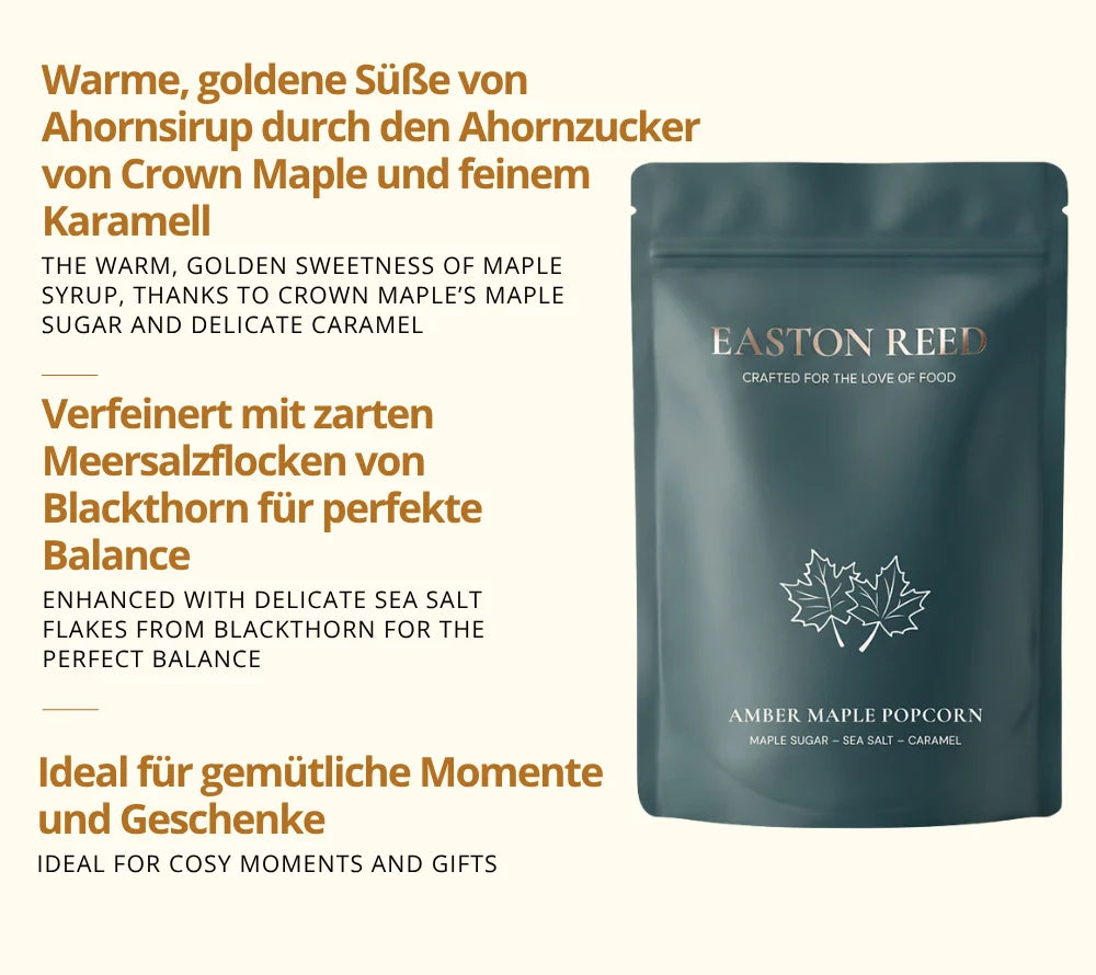 Easton Reed Amber Maple Popcorn 60 g