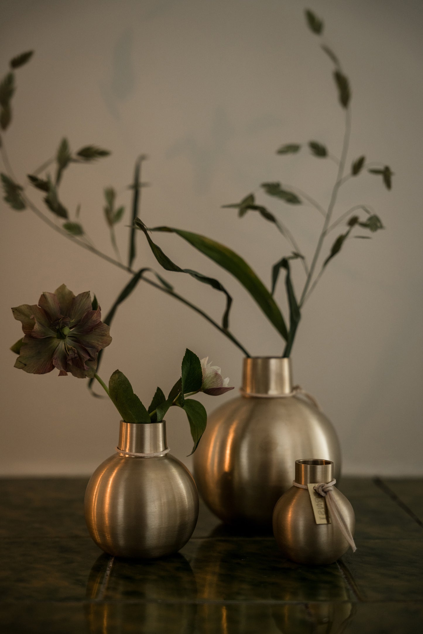 Ernst Messing Vase rund, verschiedene Größen