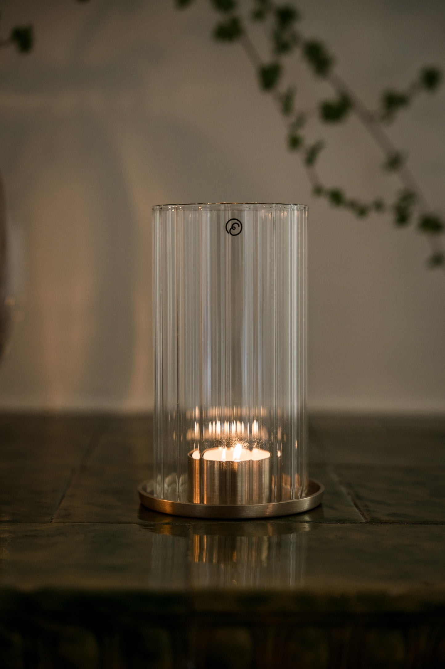Ernst Kerzenhalter Windlicht Messing Glas, verschiedene Ausführungen