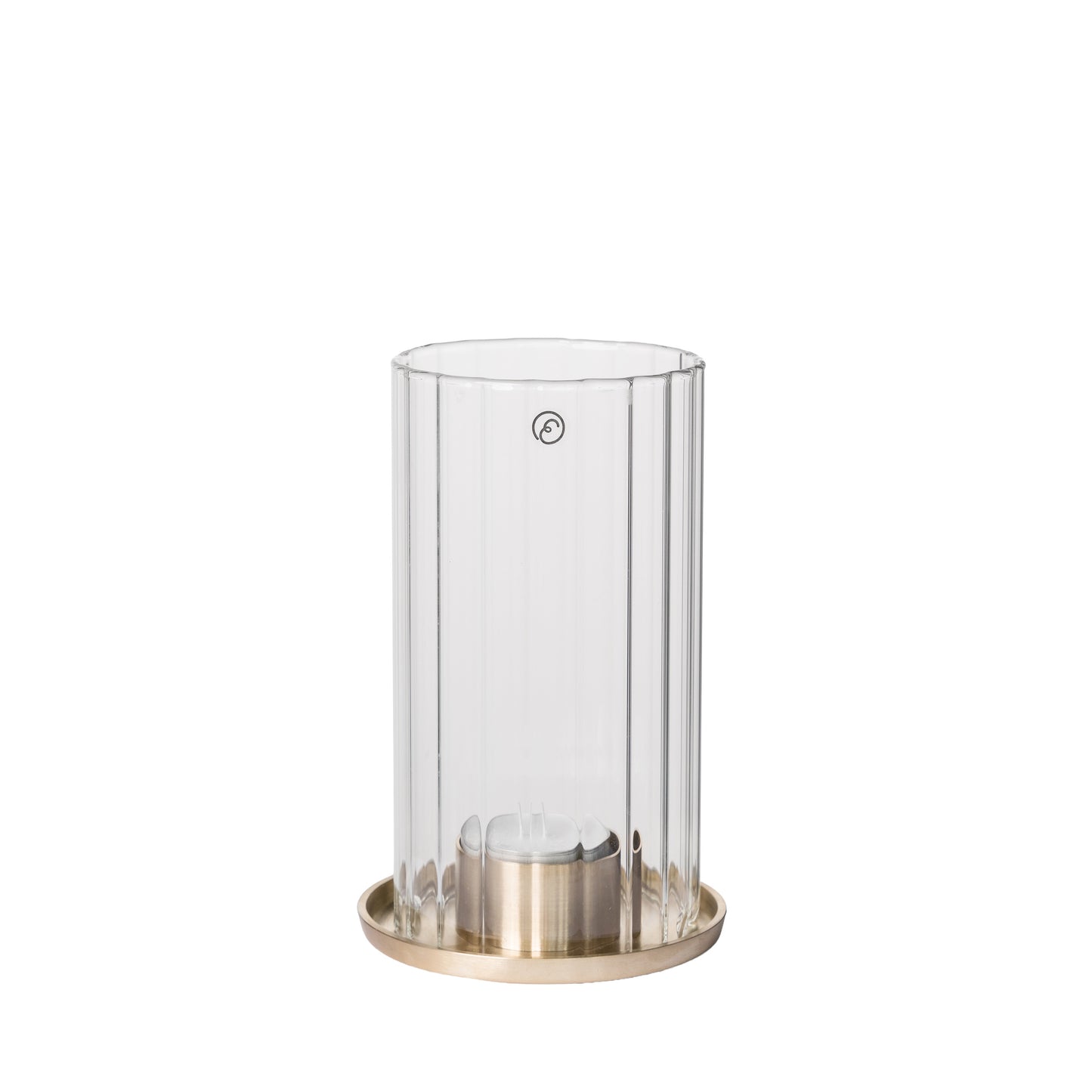 Ernst Kerzenhalter Windlicht Messing Glas, verschiedene Ausführungen