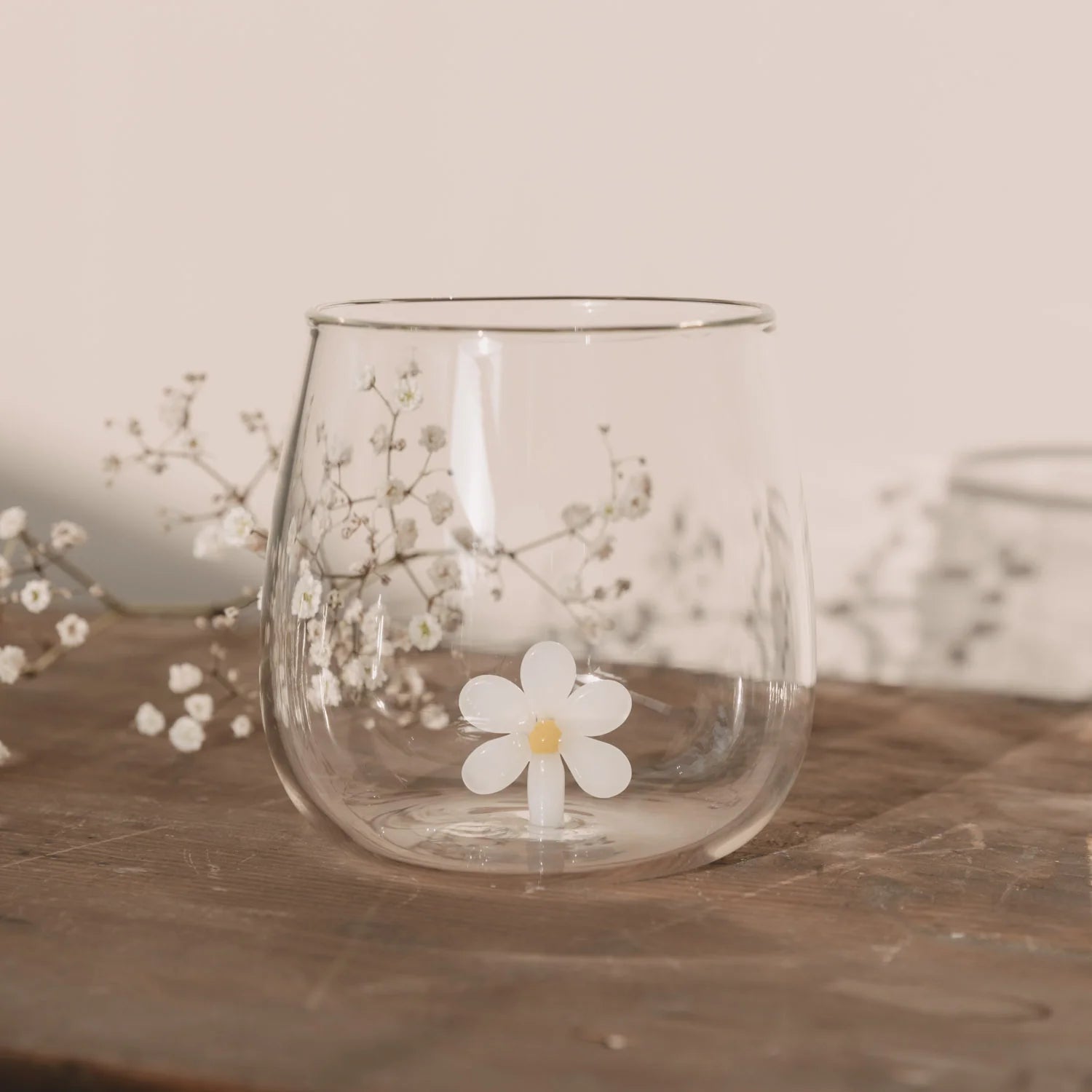Eulenschnitt Trinkglas BLUME Daisy