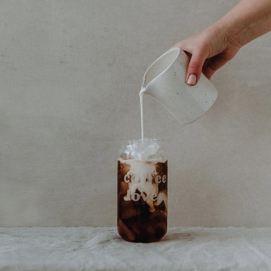 Eulenschnitt hohes Trinkglas COFFEELOVER