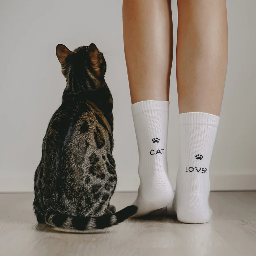 Eulenschnitt Socken CAT LOVER