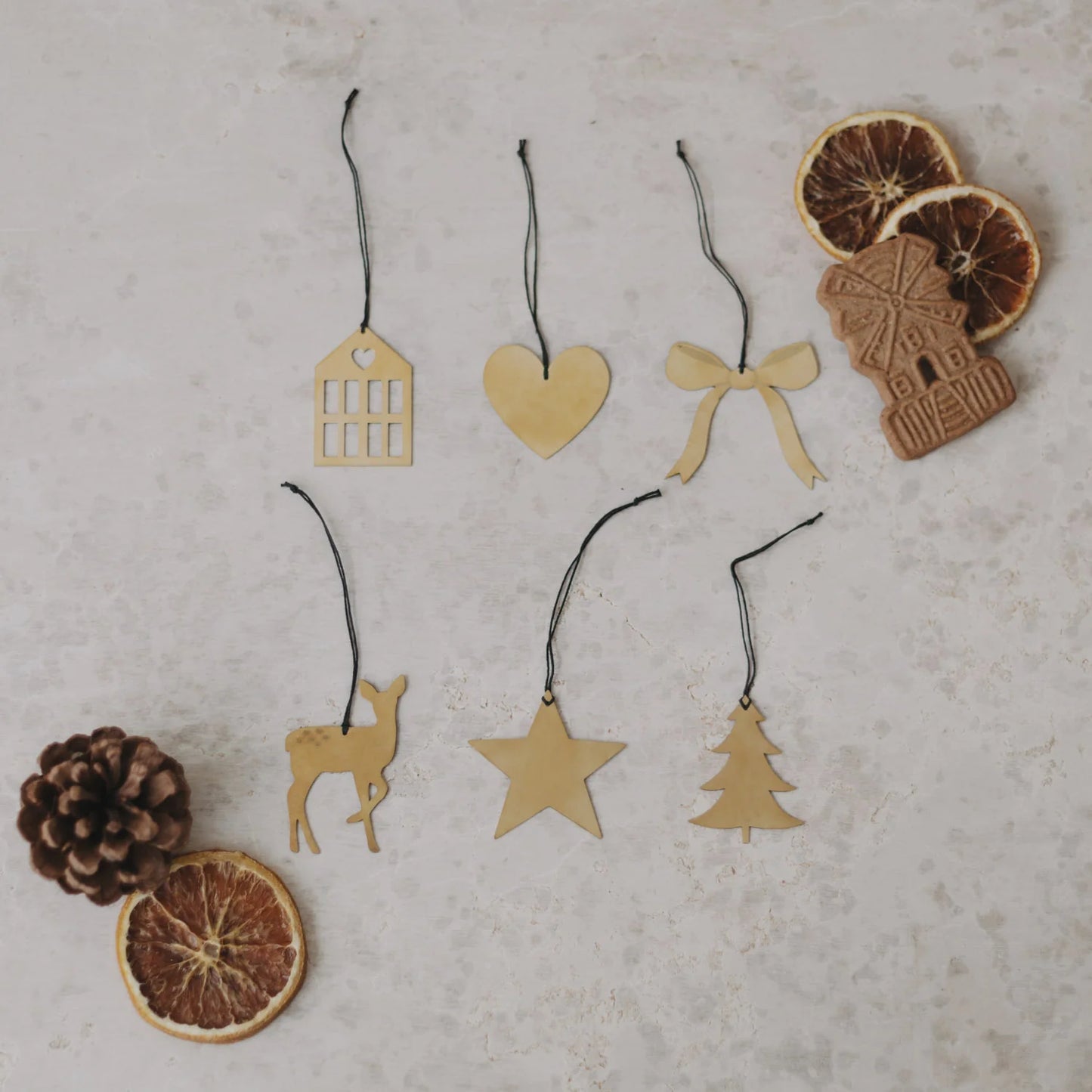 Eulenschnitt Anhänger Mix gold 6 Stk.