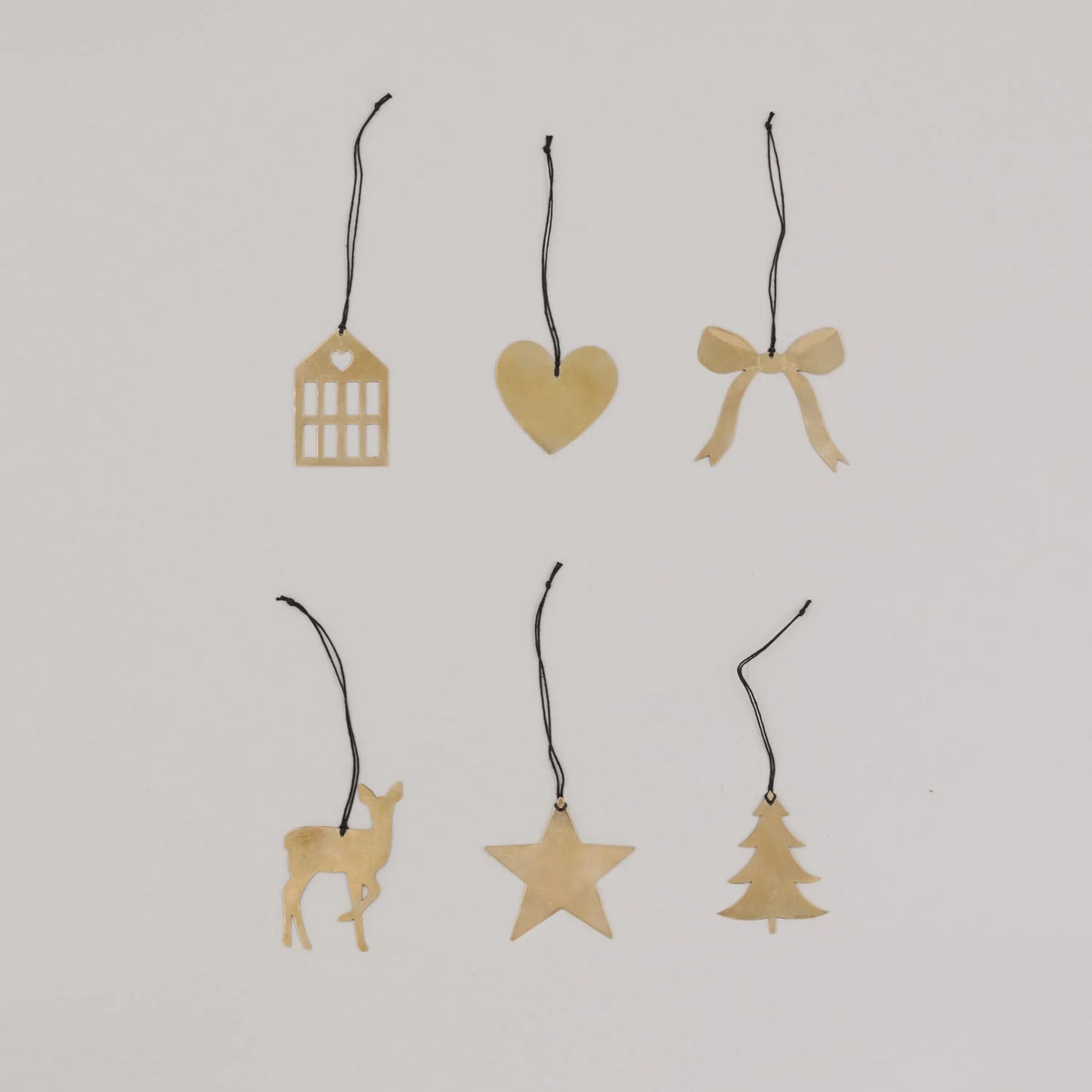 Eulenschnitt Anhänger Mix gold 6 Stk.