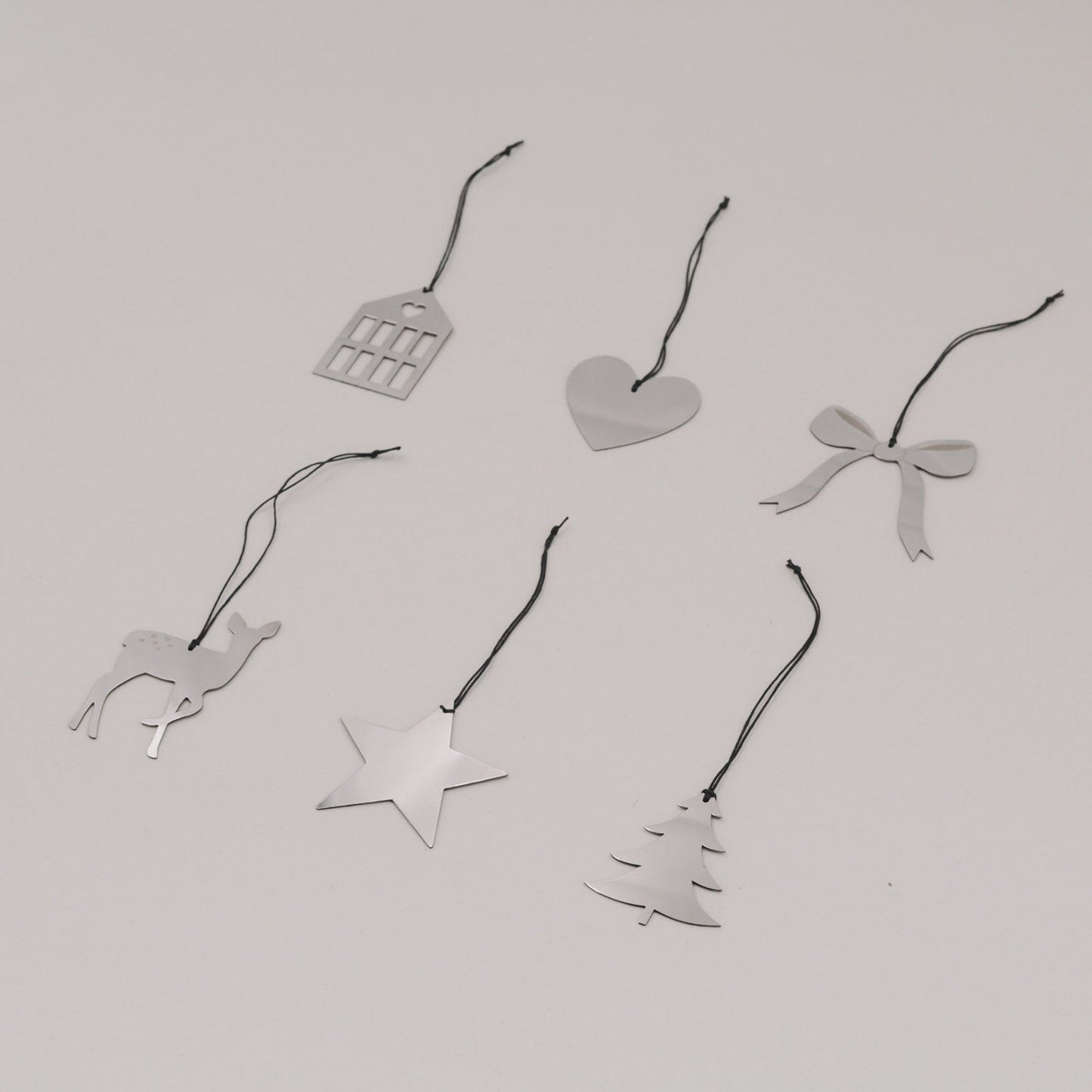 Eulenschnitt Anhänger Mix silber 6 Stk.