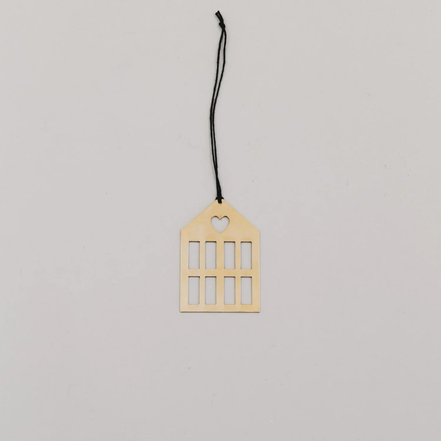 Eulenschnitt Anhänger Set HAUS gold 6 Stück