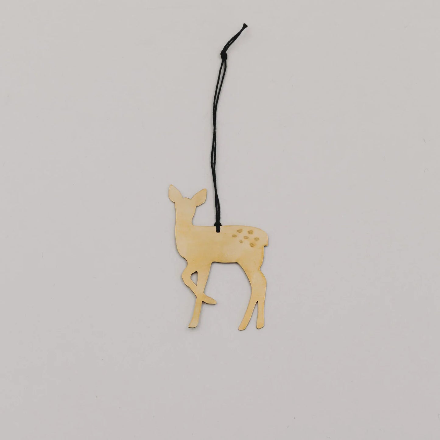 Eulenschnitt Anhänger Set REH gold 6 Stück