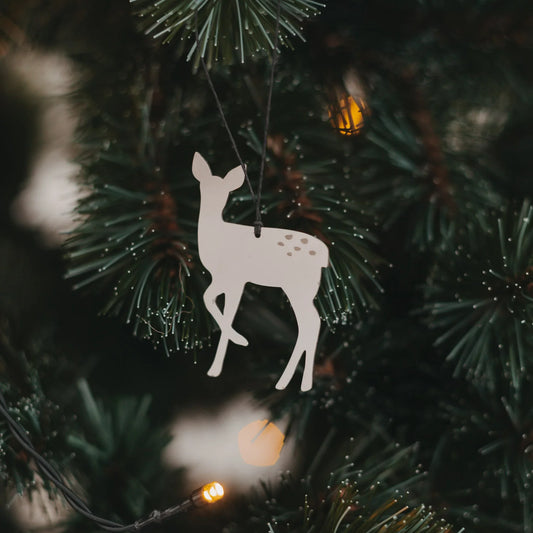 Eulenschnitt Anhänger Set REH silber 6 Stück