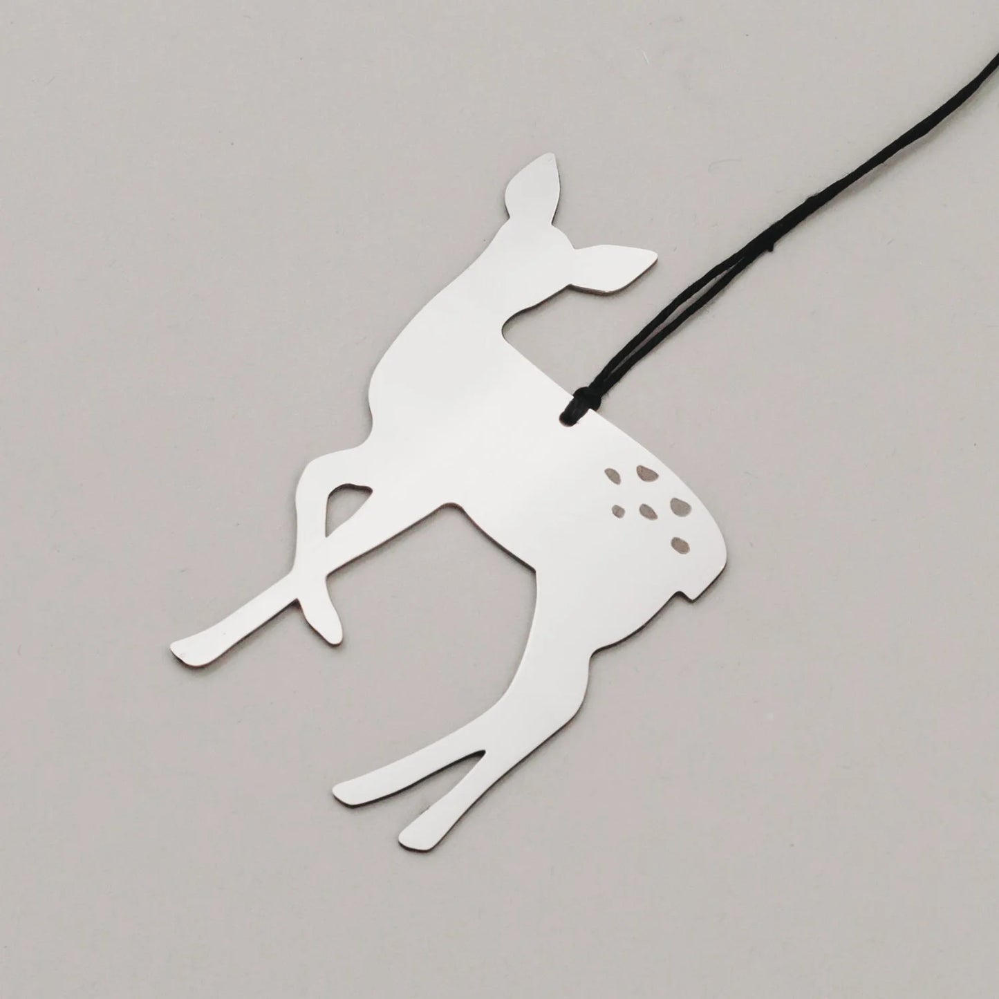 Eulenschnitt Anhänger Set REH silber 6 Stück