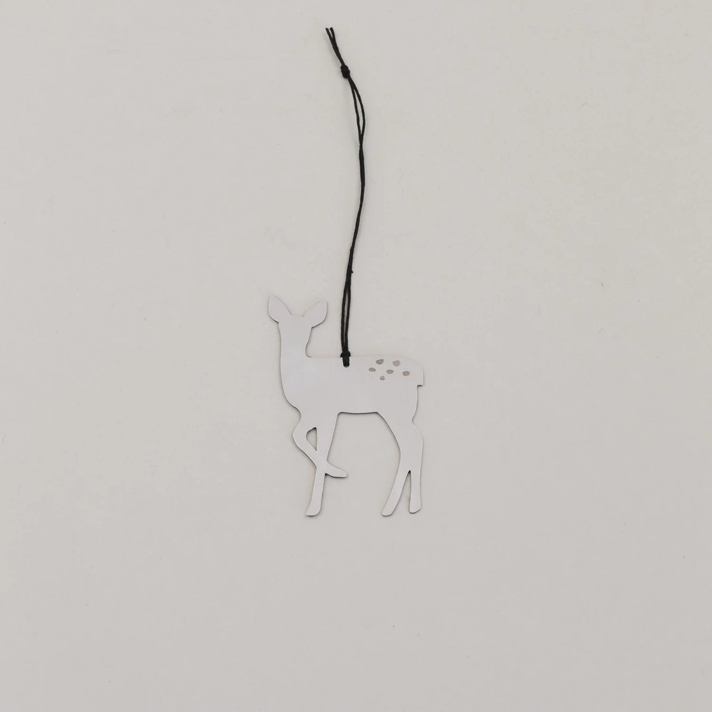 Eulenschnitt Anhänger Set REH silber 6 Stück