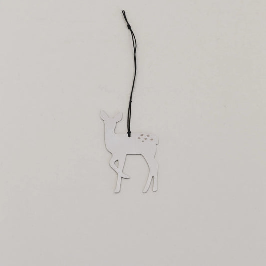 Eulenschnitt Anhänger Set REH silber 6 Stück