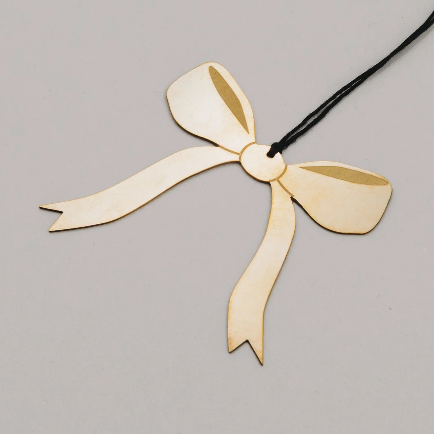 Eulenschnitt Anhänger Set SCHLEIFE gold 6 Stück