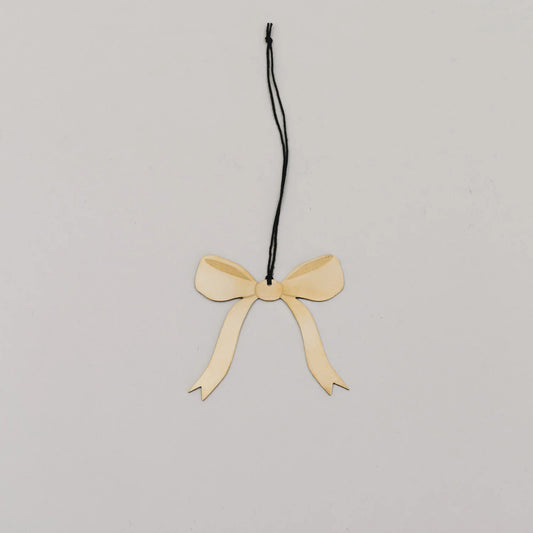 Eulenschnitt Anhänger Set SCHLEIFE gold 6 Stück