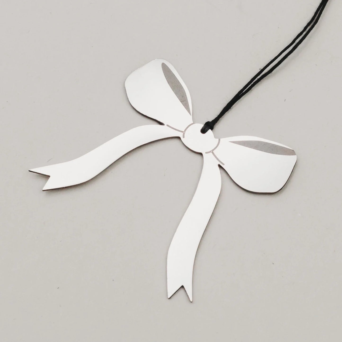 Eulenschnitt Anhänger Set SCHLEIFE silber 6 Stück