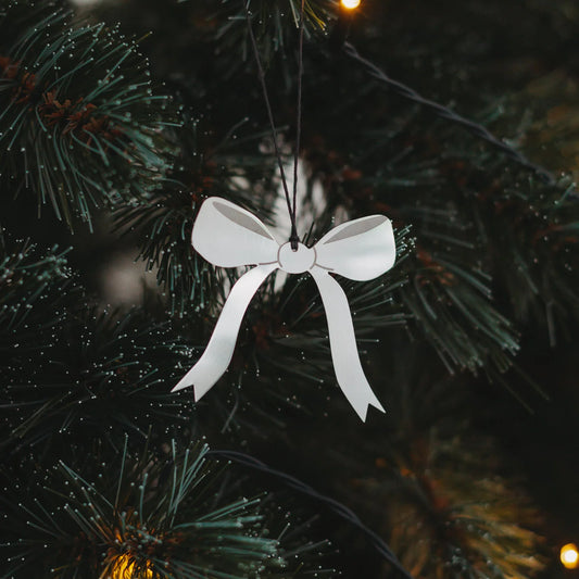Eulenschnitt Anhänger Set SCHLEIFE silber 6 Stück
