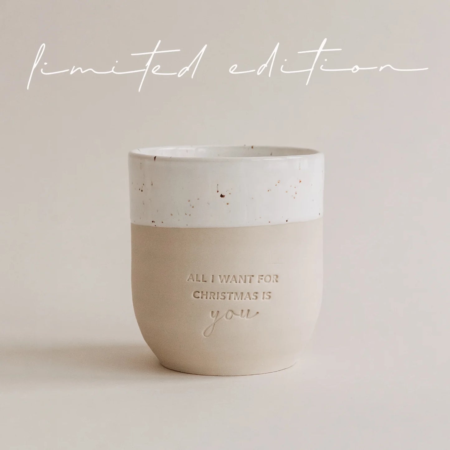 Eulenschnitt limitierter Becher ALL I WANT FOR CHIRSTMAS